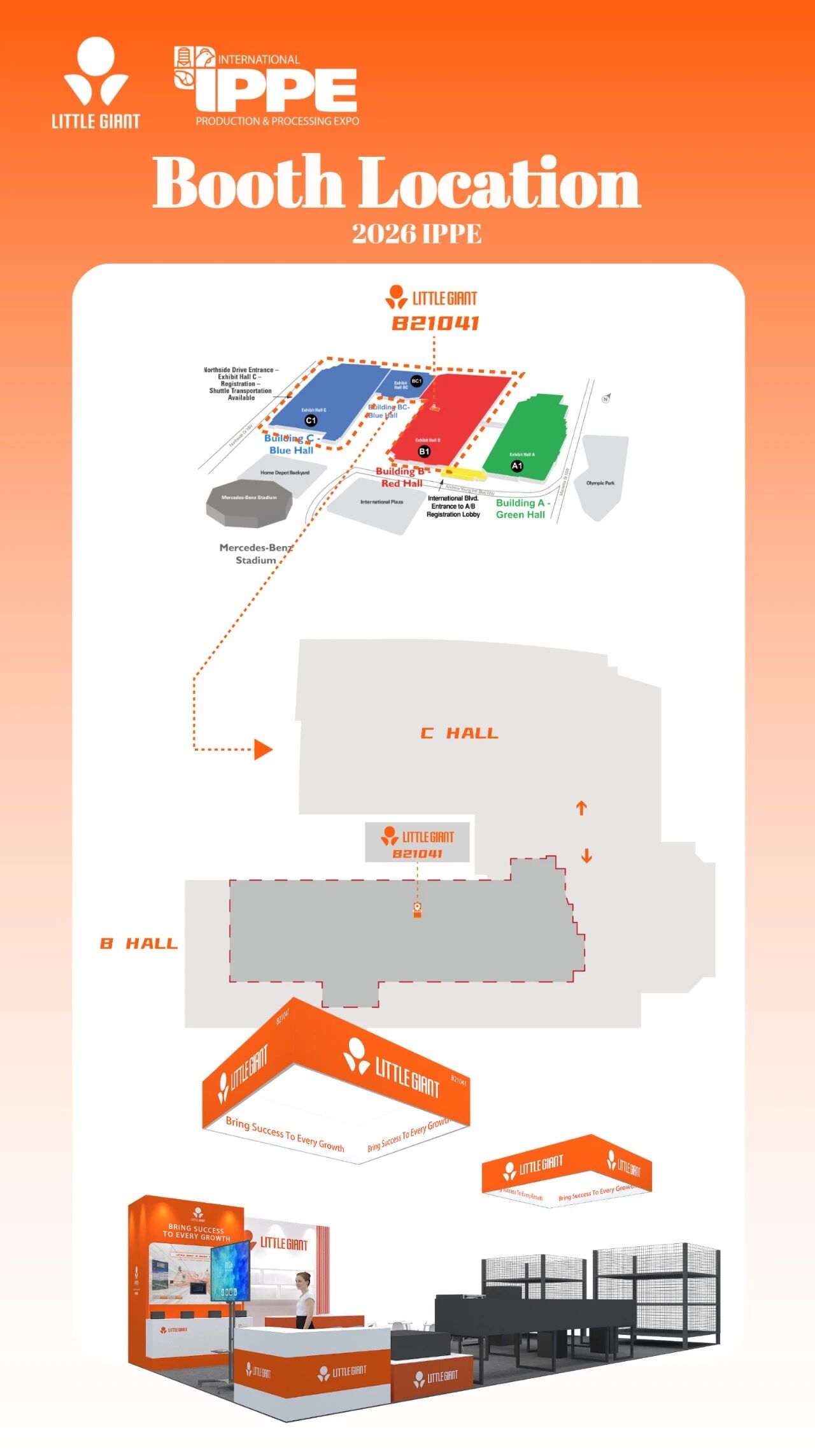 IPPE 2026 : le premier événement mondial pour l'agriculture animale ! Little Giant vous invite à nous rejoindre à Atlanta !